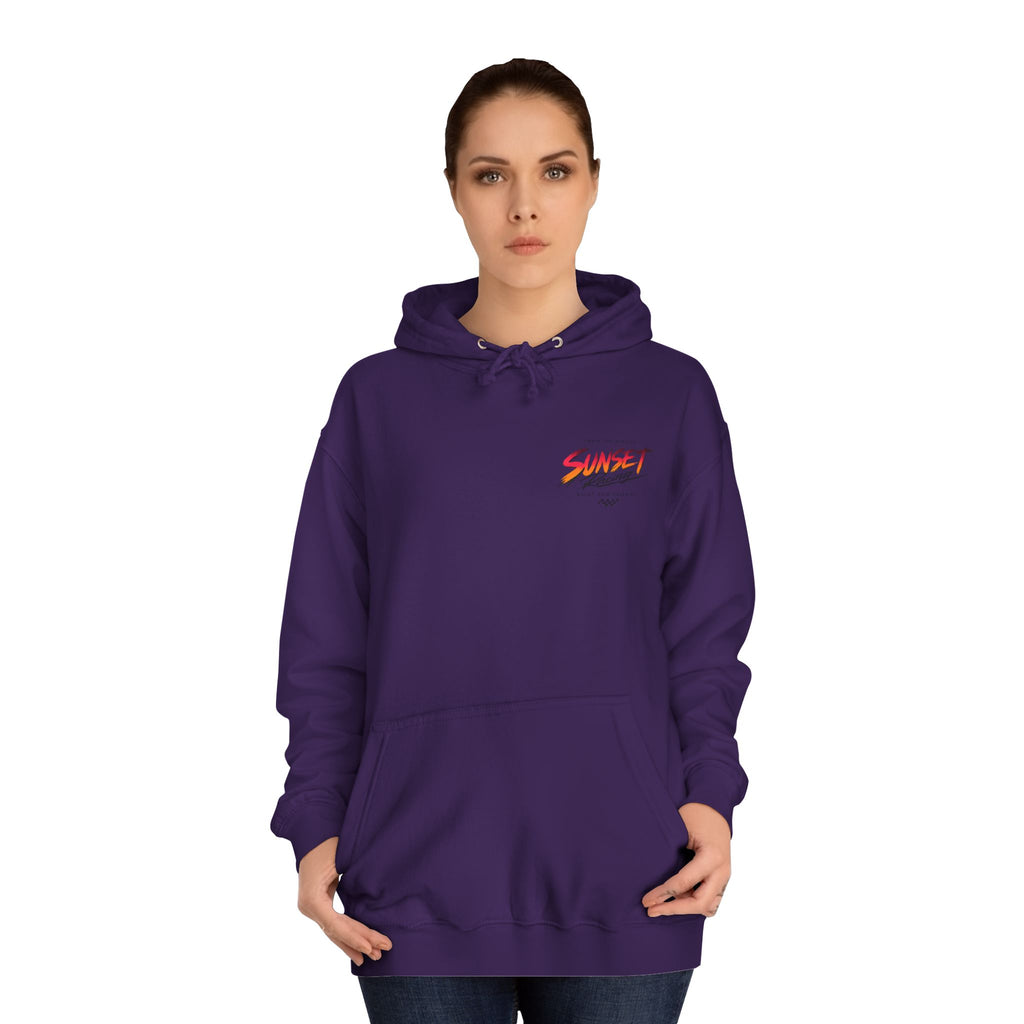 Sunset Racing Retro Palm Beach Sunset Hoodie
