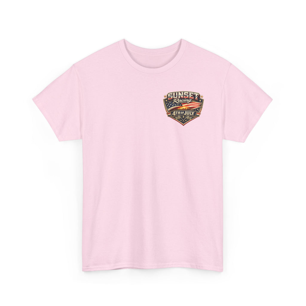 4th of July Sunset Racing T-Shirt — Patriotic Classic Car Tee