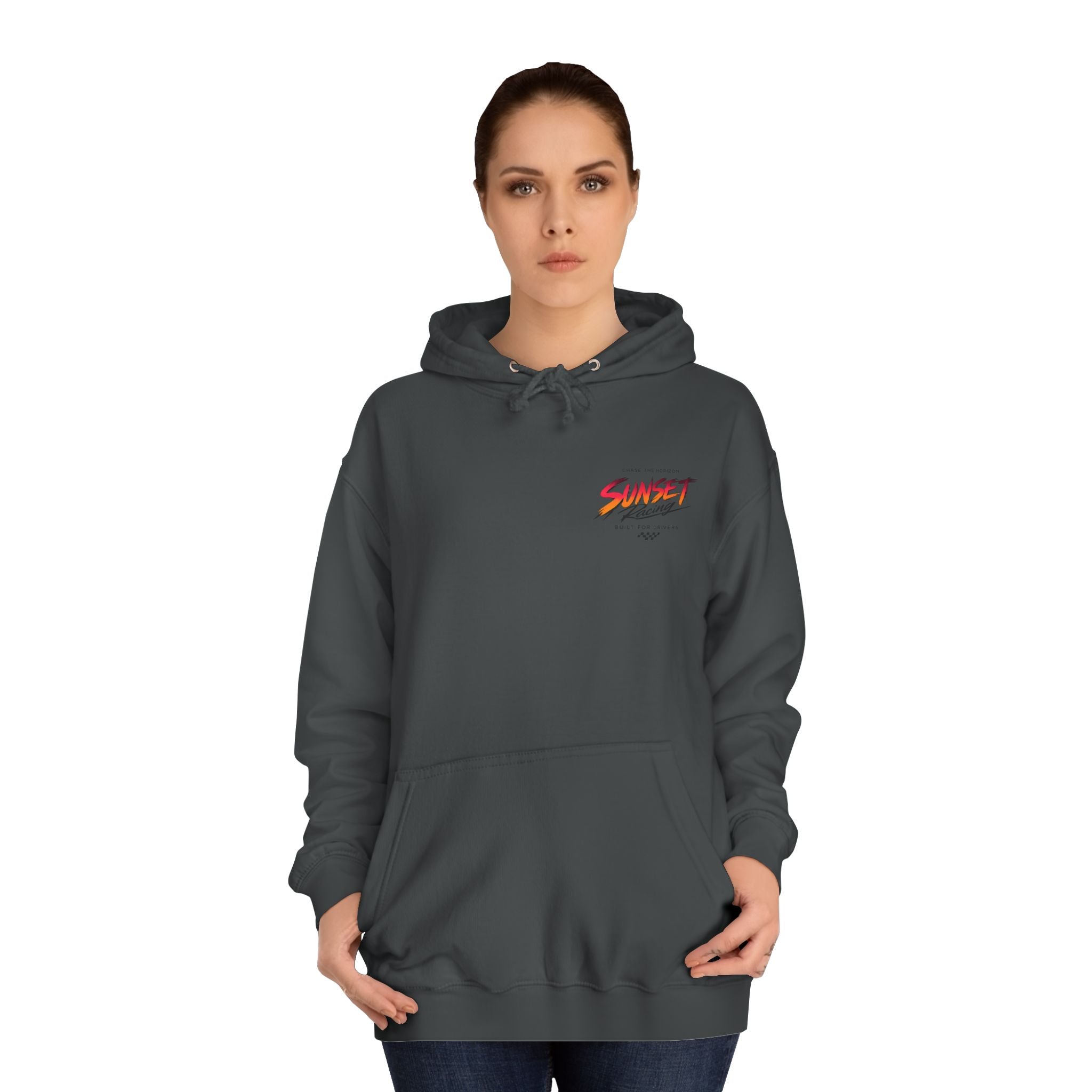 Sunset Racing Retro Palm Beach Sunset Hoodie