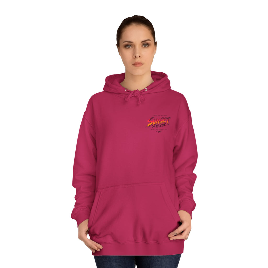 Sunset Racing Retro Palm Beach Sunset Hoodie