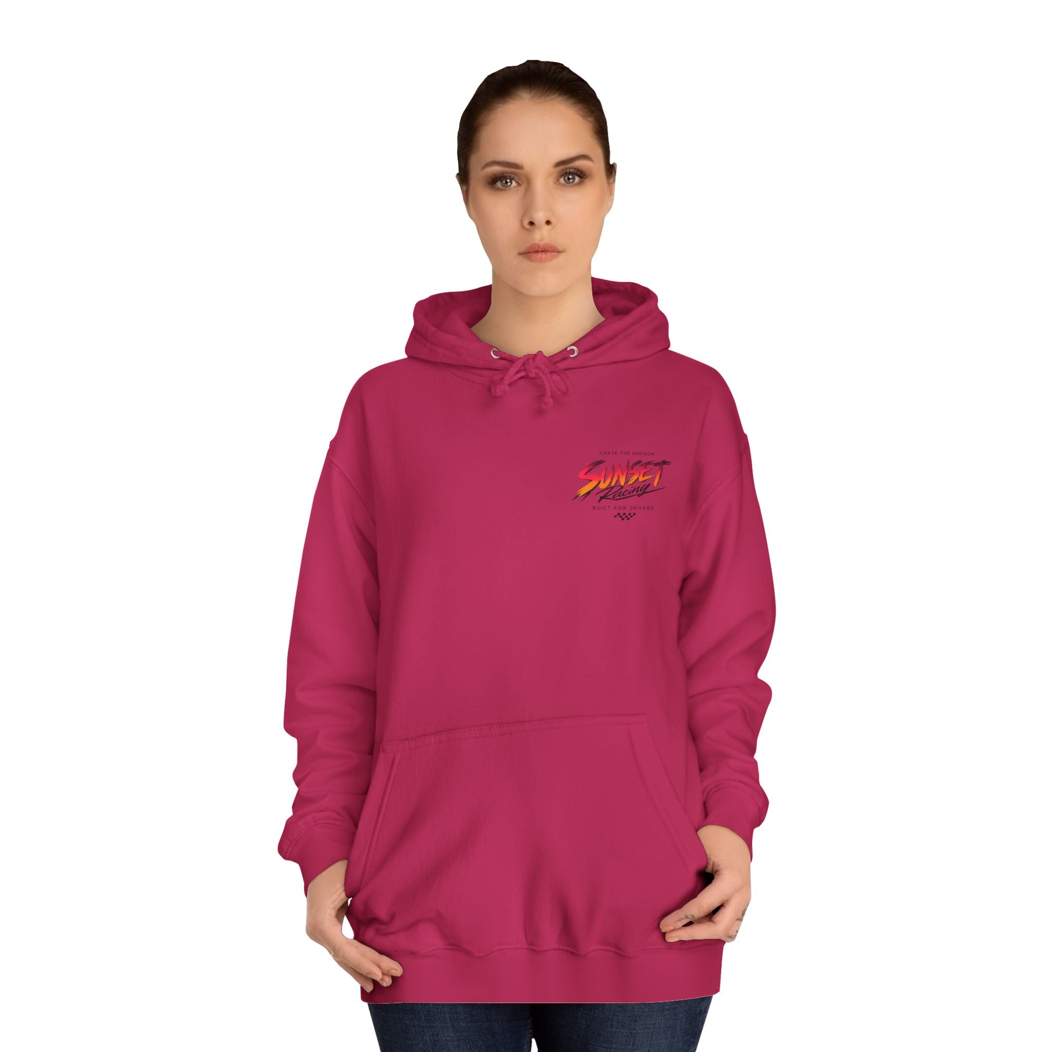 Sunset Racing Retro Palm Beach Sunset Hoodie
