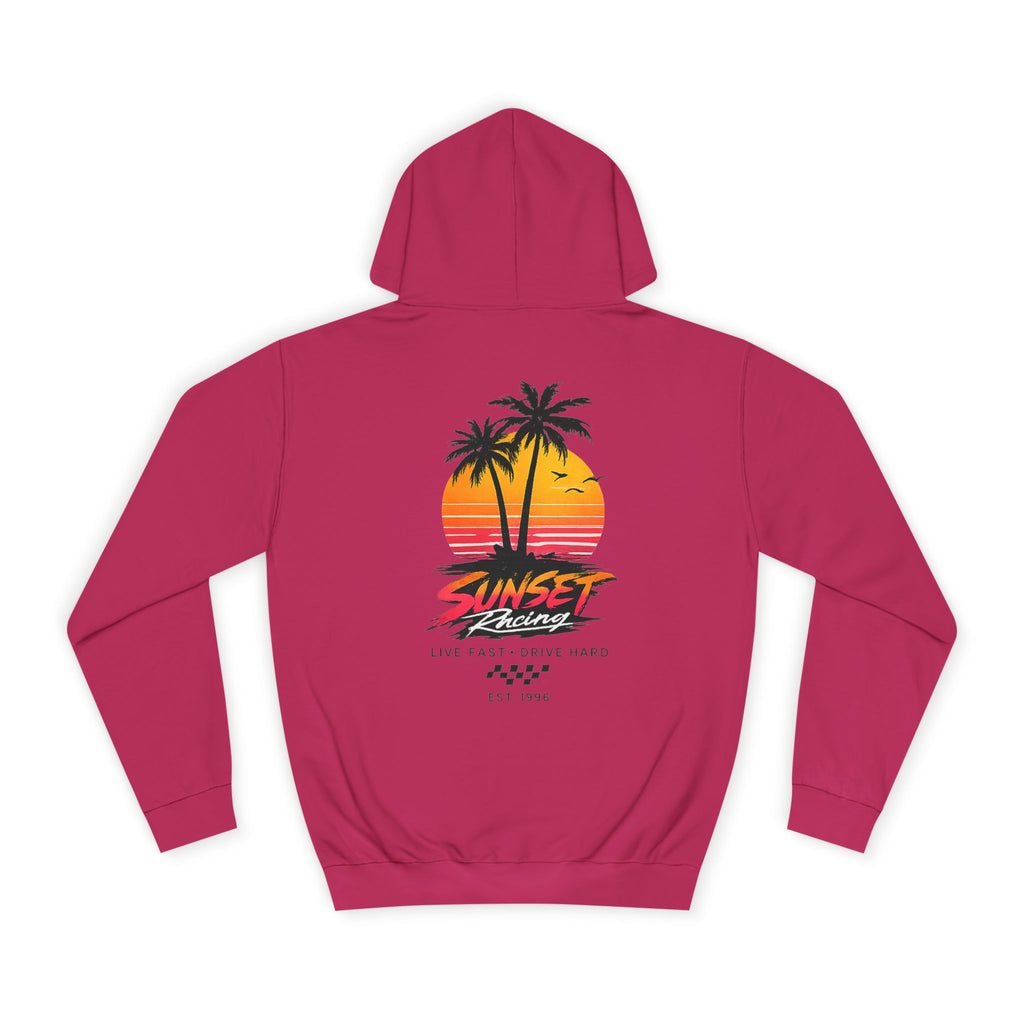 Sunset Racing Retro Palm Beach Sunset Hoodie