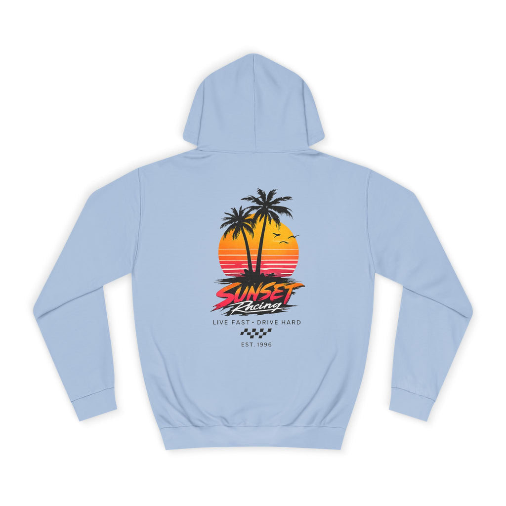 Sunset Racing Retro Palm Beach Sunset Hoodie