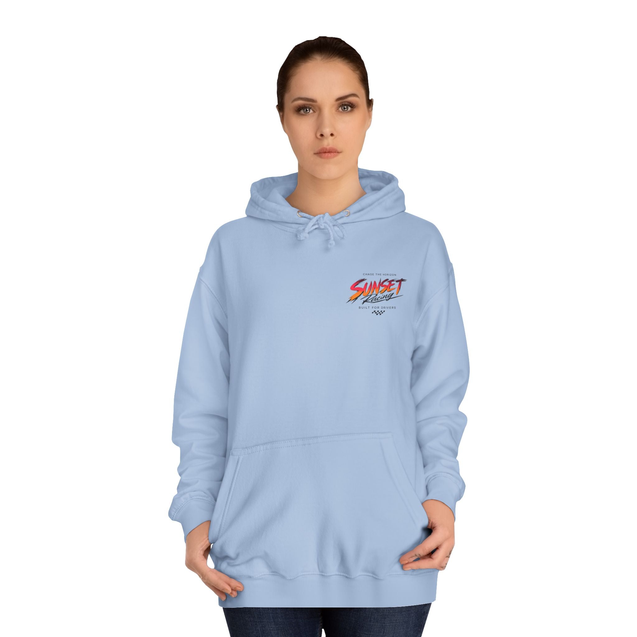 Sunset Racing Retro Palm Beach Sunset Hoodie