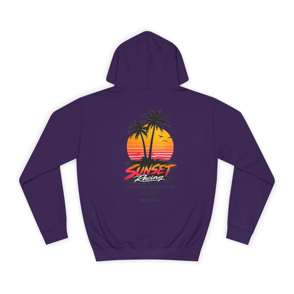 Sunset Racing Retro Palm Beach Sunset Hoodie