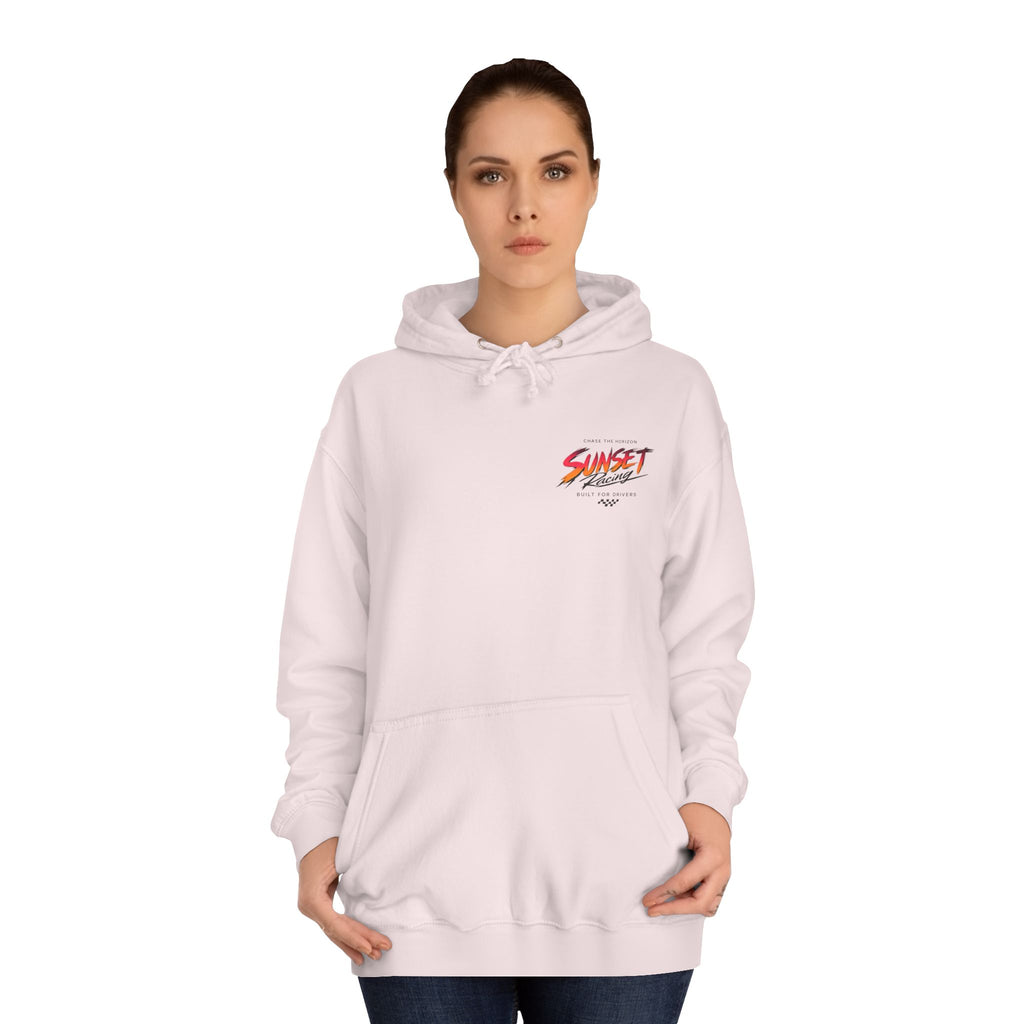 Sunset Racing Retro Palm Beach Sunset Hoodie