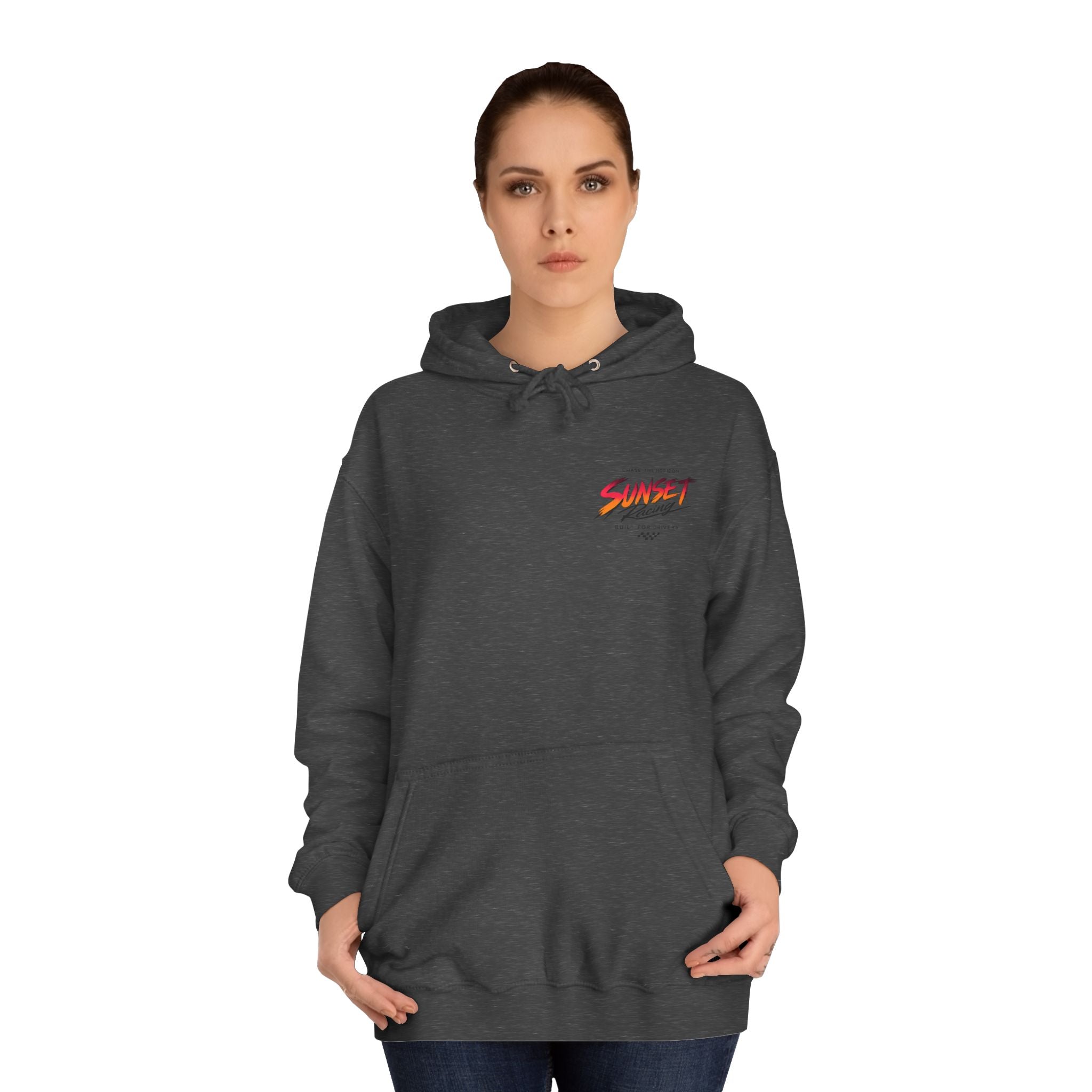 Sunset Racing Retro Palm Beach Sunset Hoodie