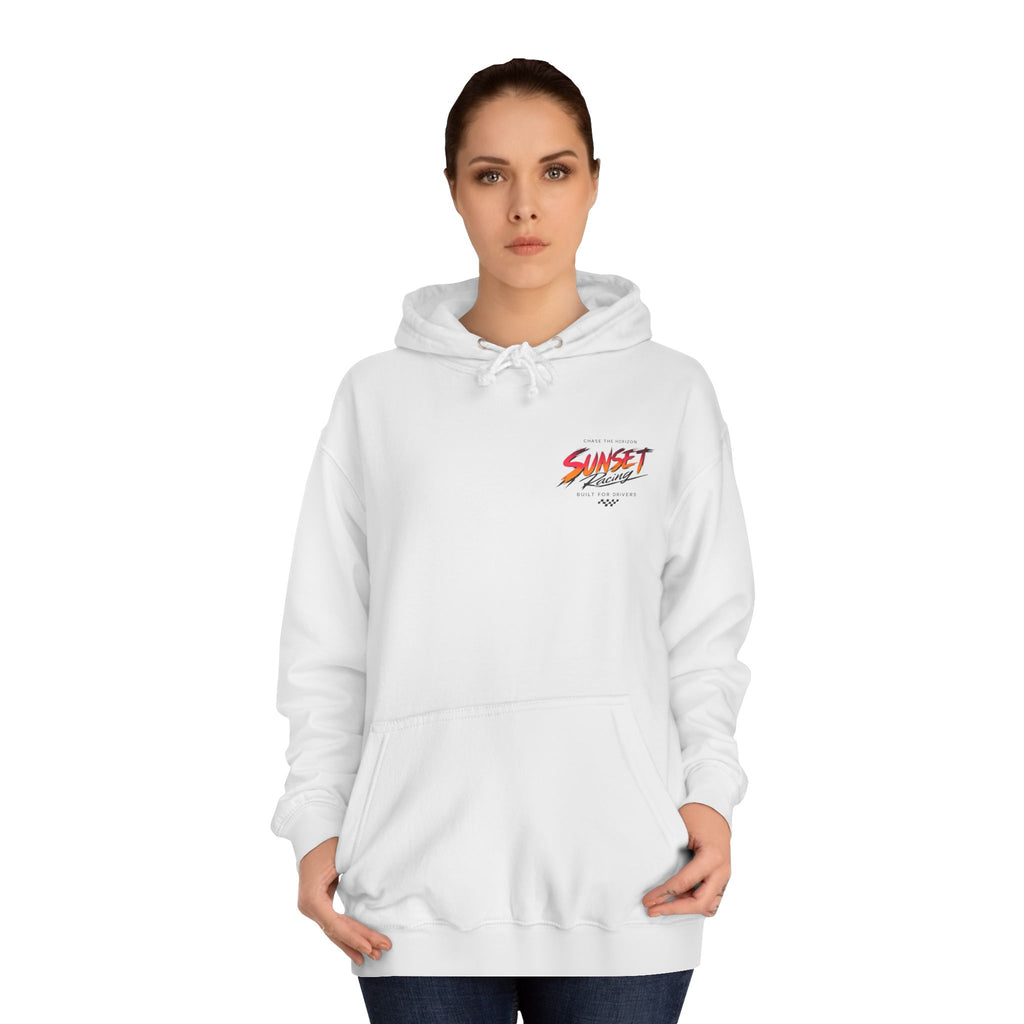Sunset Racing Retro Palm Beach Sunset Hoodie