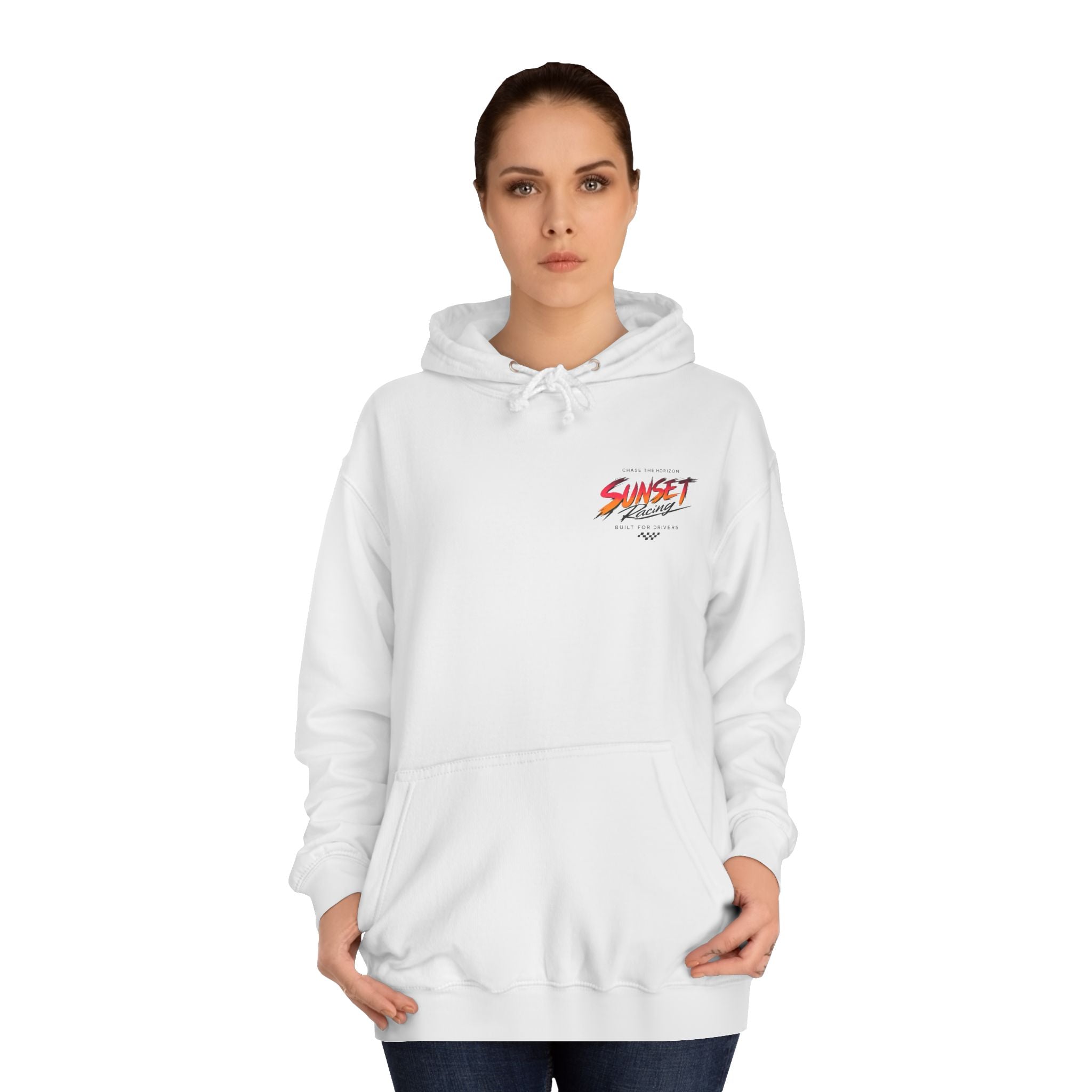 Sunset Racing Retro Palm Beach Sunset Hoodie