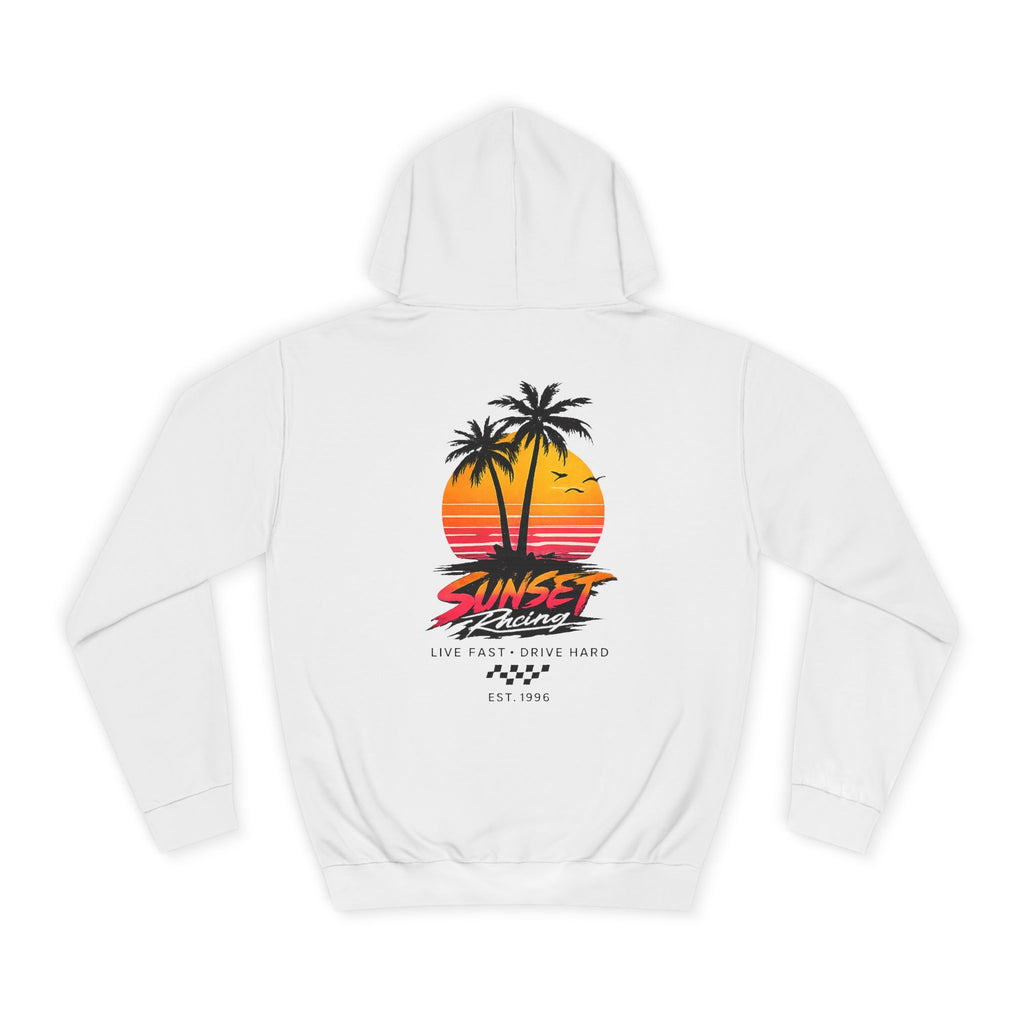 Sunset Racing Retro Palm Beach Sunset Hoodie