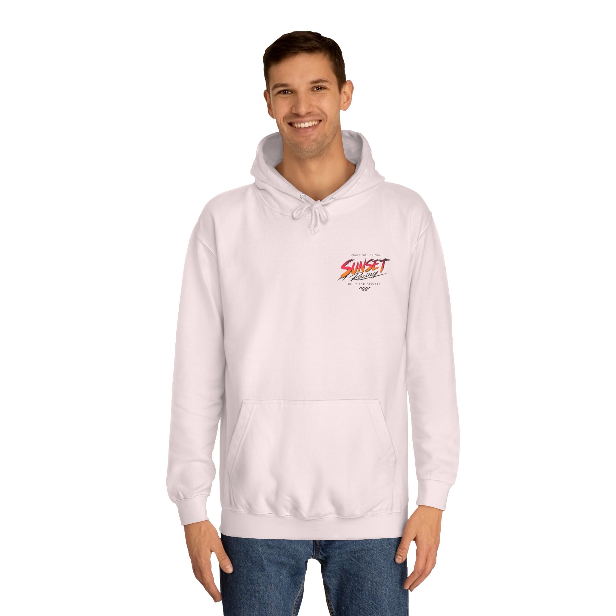 Sunset Racing Retro Palm Beach Sunset Hoodie