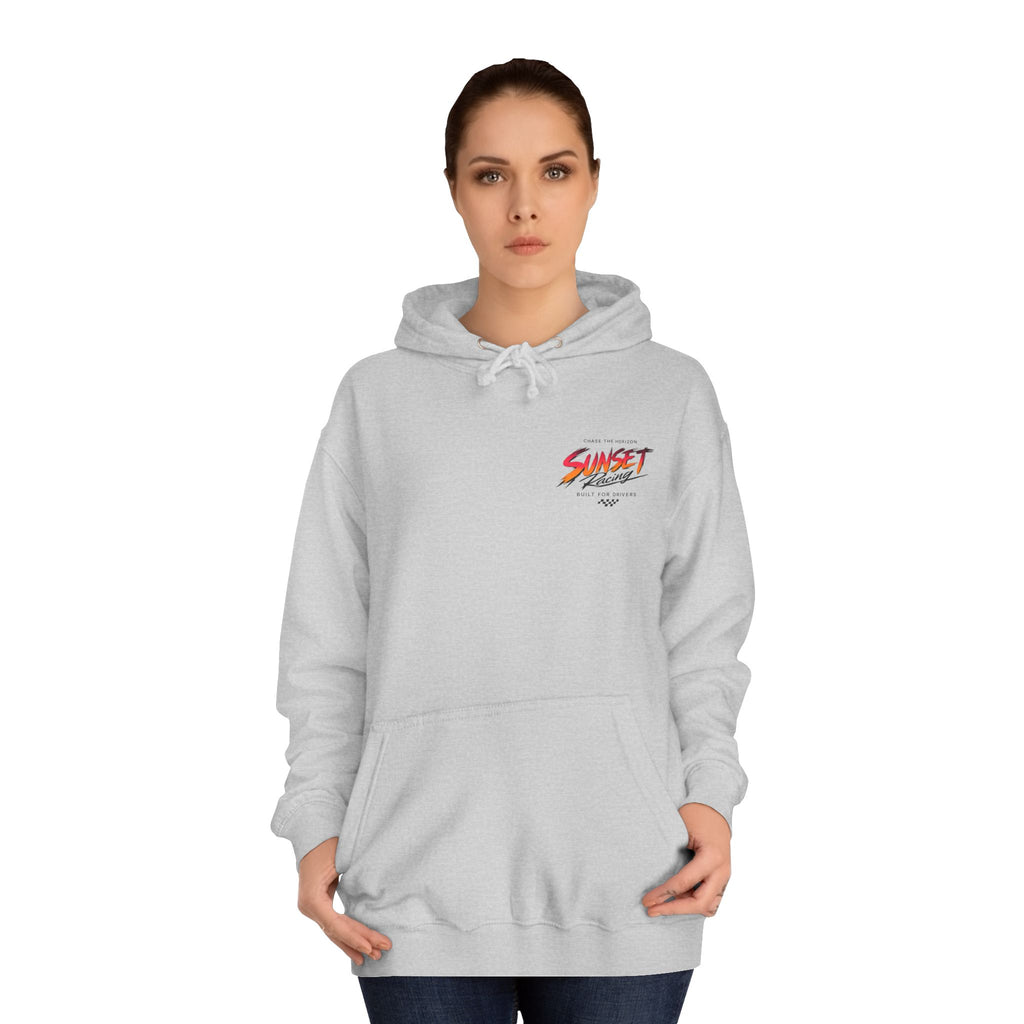 Sunset Racing Retro Palm Beach Sunset Hoodie