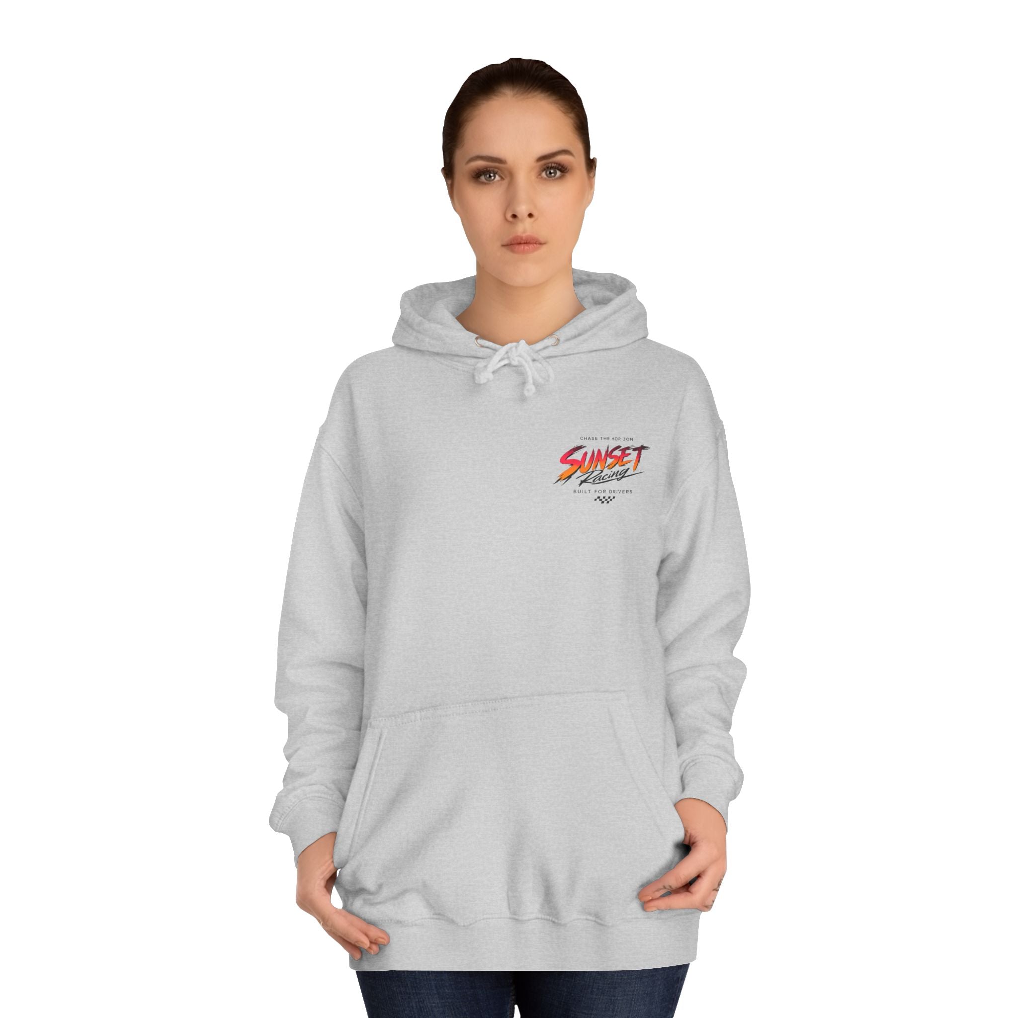 Sunset Racing Retro Palm Beach Sunset Hoodie
