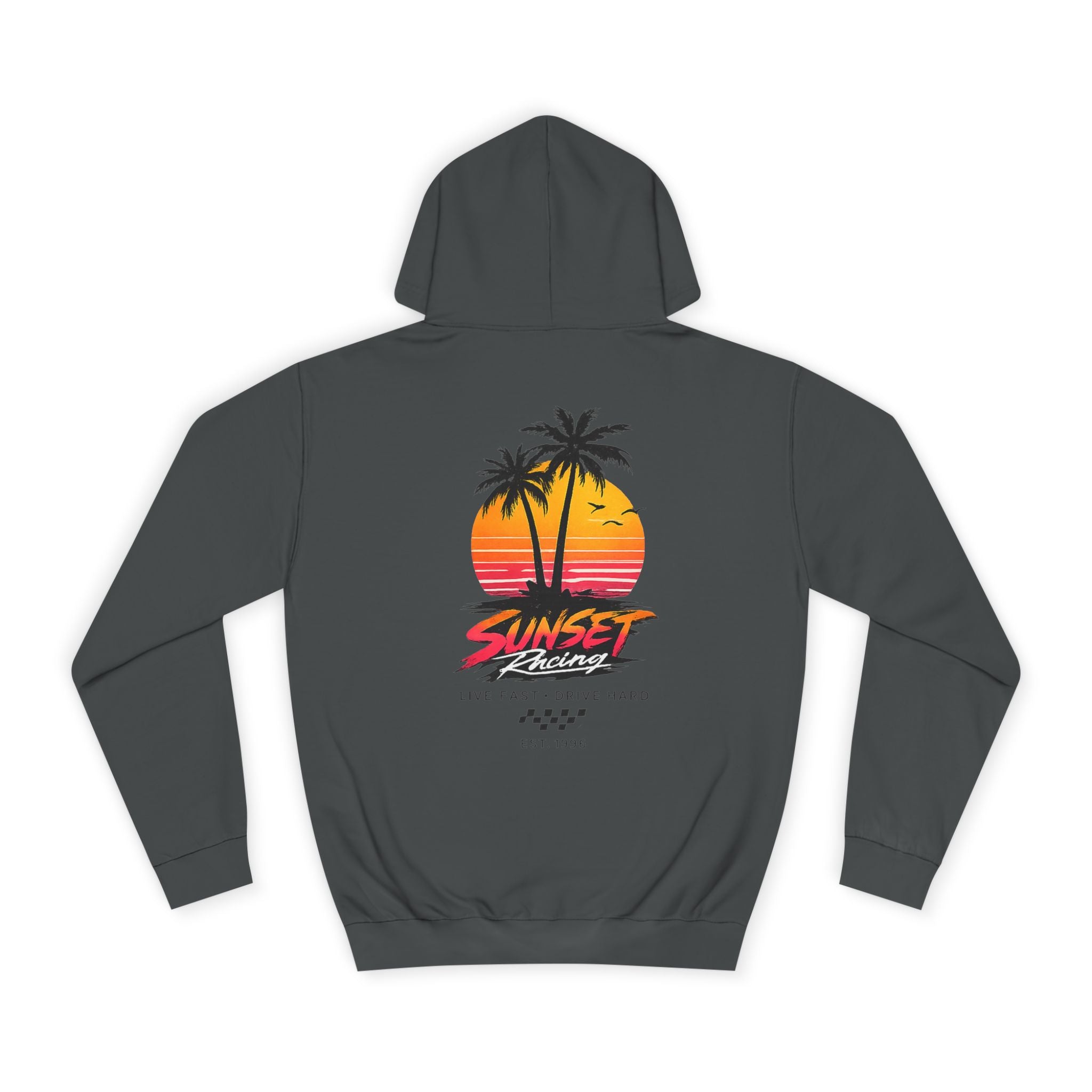 Sunset Racing Retro Palm Beach Sunset Hoodie
