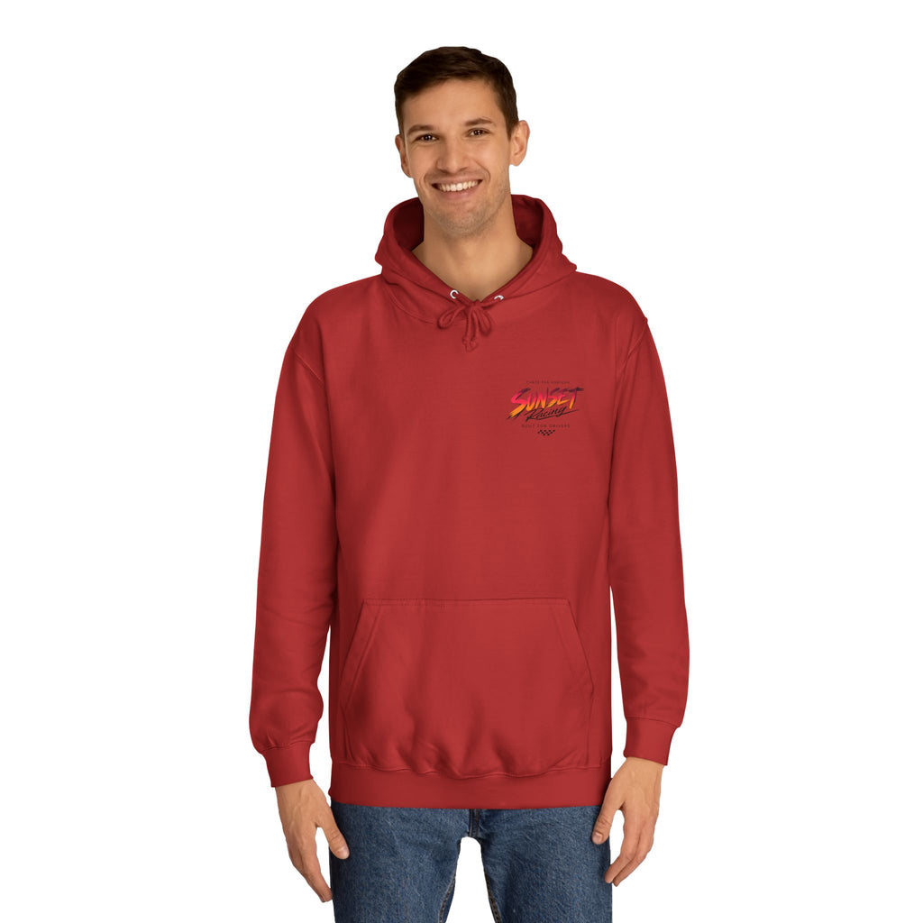 Sunset Racing Retro Palm Beach Sunset Hoodie